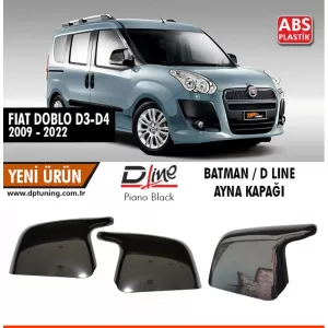 image-64-Fiat Doblo Batman tükörborító zongoralakk fekete / 2009-2022