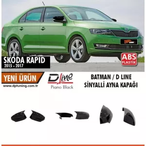 image-70-Rapid Batman tükörborító zongoralakk fekete / 2015-2017 (irányjelzős)