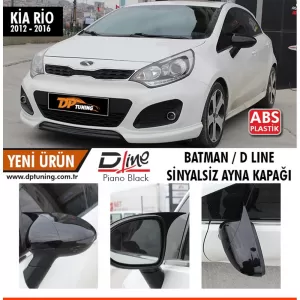 image-72-Kia Rio Batman tükörborító zongoralakk fekete, index nélküli / 2012 - 2016