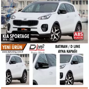 image-74-Kia Sportage Batman tükörborítás, zongoralakk fekete, irányjelzős tükörhöz / 2016 - 2021