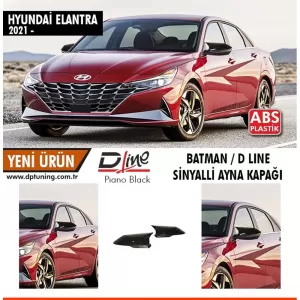 image-3-Hyundai Elantra Batman tökükör borító, indexes, zongoralakk fekete / 2021-
