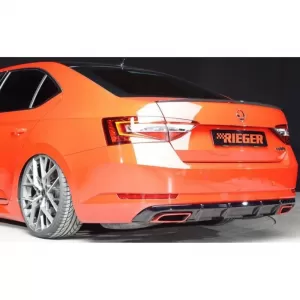 image-7-Skoda Superb Rieger stílusú hátsó diffúzor, zongoralakk fekete, vákuum / 2015-től