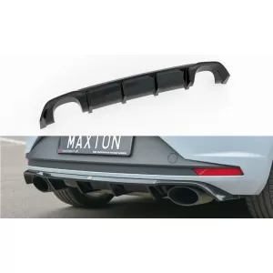 image-9-Leon Mk3 Max hátsó diffúzor bal+jobb kimenetes zongoralakk fekete vákuum műanyag / 2012-2016