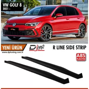 image-48-Golf 8 R Line küszöb spoiler, nyers felület, vákuumozott műanyag / 2019 -