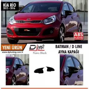 image-15-Kia Rio Batman tükörborítás zongoralakk fekete, tükör irányjelzővel / 2012 - 2016