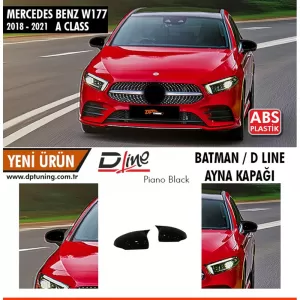 image-18-A-osztály W177 Batman tükörborítás zongoralakk fekete / 2018-2021