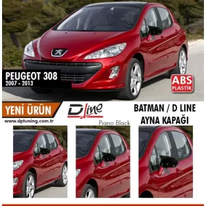 image-28-Peugeot 308 Batman tükörborítás zongoralakk fekete / 2007 - 2013
