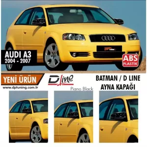 image-34-Audi A3 8P Batman tükörborító zongoralakk fekete / 2003 - 2007