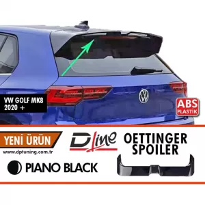 image-68-Golf 8 Oettinger Style hátsó spoiler zongoralakk fekete ABS / 2020 - Up