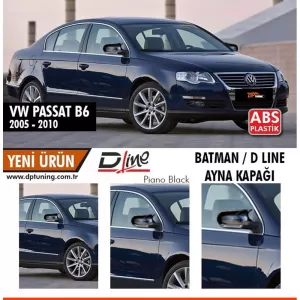image-0-Passat B6 Batman tükörborítás zongoralakk fekete / 2005-2010