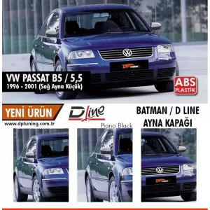 image-1-Passat B5 - 5 FL Batman tükörborítás zongoralakk fekete / 1996-2001