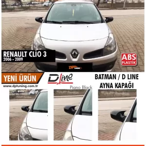 image-19-Clio 3 Batman tükörborító zongoralakk fekete / 2006-2009