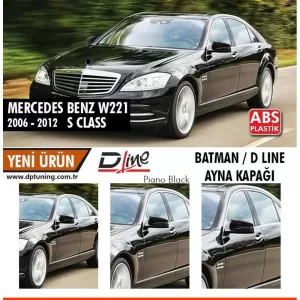 image-23-S-osztály W221 Batman tükörborítás zongoralakk fekete / 2010-2013