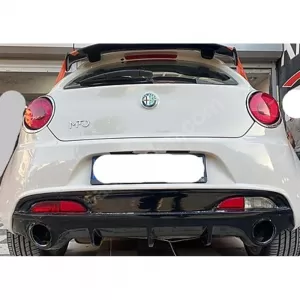 image-14-Alfa Romeo Mito 955 Race hátsó diffózor bal + jobb szimpla kivezetéses alapozott üvegszövet / 2008-2018