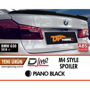 image-78-G30 M4 Style hátsó csomagtér spoiler zongoralakk fekete ABS / 2017 - től
