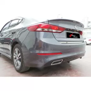 image-25-Elantra OEM diffúzor króm kipufogóvégekkel, zongoralakk fekete, vákuumozott műanyag / 2015-2019 AD