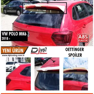 image-10-Polo Mk6 Oettinger tetőspoiler nyers felület ABS / 2018-2021