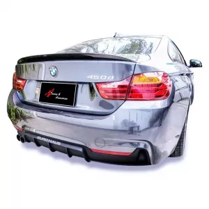 image-32-F32 - F36 Coupe M Performance diffúzor bal oldali dupla kivezetéses zongoralakk fekete vákuum műanyag / 2014-2020