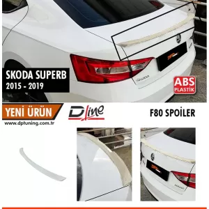image-25-Skoda SuperB Mk3 csomagtartó F80 spoiler, fényezetlen ABS / 2015 - től