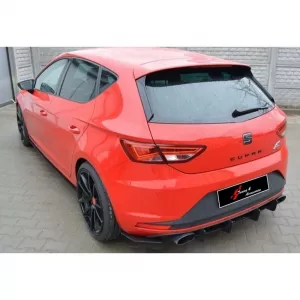 image-38-Leon Mk3 Max hátsó diffózor splitter matt fekete ABS műanyag / 2012-2016