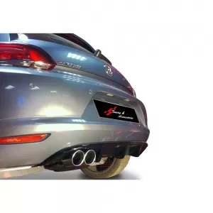image-40-Scirocco Mk3 sport diffúzor bal oldali dupla kivezetéses zongoralakk fekete vákuum műanyag / 2008-2013