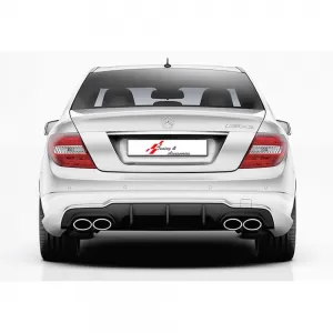 image-59-W204 AMG hátsó diffúzor zongoralakk fekete bal + jobb dupla-dupla vákuum műanyag / 2011-2014