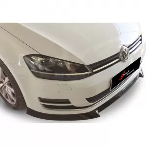 image-10-Golf 7 Sport első lökhárító toldat, zongoralakk fekete, vákuumformázott műanyag / 2012-2017