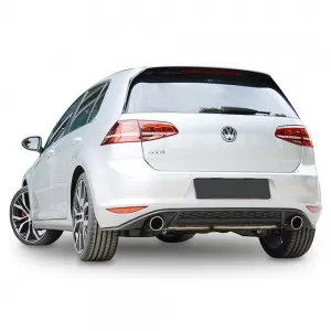 image-62-Golf 7 GTI modell diffúzor J+B szimpla kivezetéses zongoralakk fekete vákuum műanyag / 2012-2017