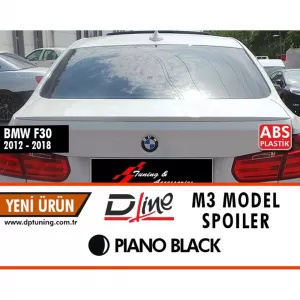 image-48-F30 M3 Style hátsó spoiler zongoralakk fekete ABS / 2012-2018