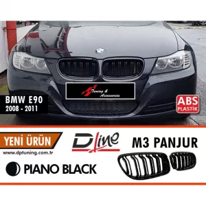 image-56-E90 LCI M3 hűtőrács Piano Black ABS / 2008-2011