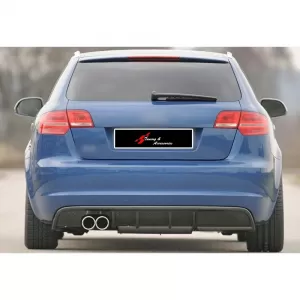image-72-Audi A3 8P S3 Style hátsó diffúzor, bal oldali dupla kivezetéses, zongoralakk fekete, vákuum műanyag / 2008-2012