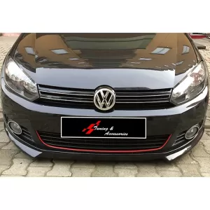 image-14-Első spoiler toldat Golf 6-hoz, zongoralakk fekete