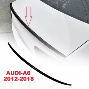 image-12-Csomagtér spoiler Audi A6 C7 2011-2018 sedan modellhez, zongoralakk fekete