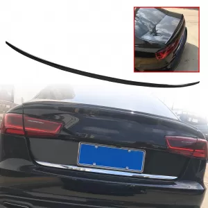 image-13-Csomagtér spoiler Audi A6 C8 2018- Slim Style Fekete zongoralakk