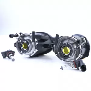 Sárga üvegű ködlámpák tartóval BMW 3-as E46 és 5-ös E39 szériához-image-6261274