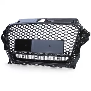Sport grille honeycomb grille black gloss for Audi A3 8V 12-16