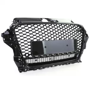 Sport grille honeycomb grille black gloss for Audi A3 8V 12-16
