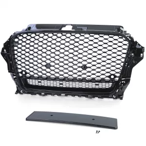 Sport grille honeycomb grille black gloss for Audi A3 8V 12-16