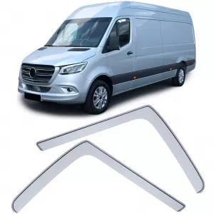 Wind deflector rain deflector wind protection clear for Mercedes Sprinter W907 from 18