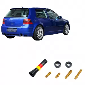 5cm car short rod antenna Germany flag for VW Golf 3 4 5 Polo 6N2 9N Bora