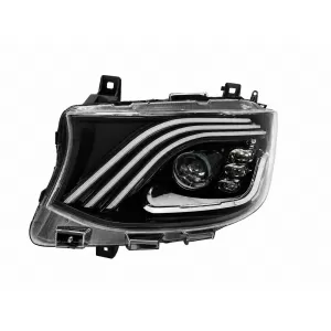 Faros LED para Mercedes Sprinter W907 W910 halógenos 2019-2027 Negro Headlights-image-6339206