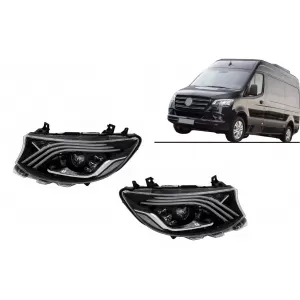 image-53-LED Headlights suitable for Mercedes Sprinter III W907 W910 (2019-2027) for Halogen