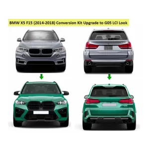 Kit Carrocería para BMW X5 F15 2013-2018 Rejillas Parachoques Conversión G05 LCI M Diseño-image-6351062