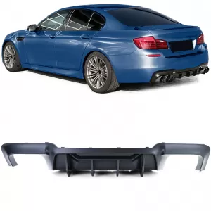 High Performance Duplex Matte Rear Diffuser fits 5 Series BMW F10 F11 550i M550d