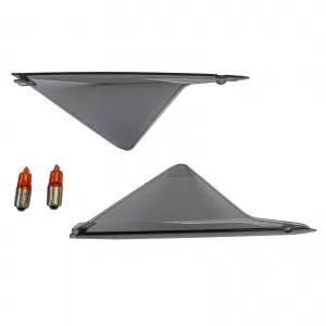 Indicator lenses smoke incl. bulbs for MV Agusta F3 with E-mark
