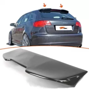 image-16-Audi A3 8P hátsó tetőspoiler zongoralakk fekete ABS / 2003 - 2012