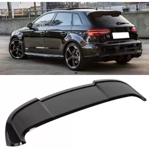 image-22-Audi A3 8V Hatchback RS3 Style hátsó spoiler zongoralakk fekete ABS / 2012-2020