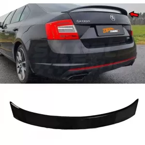 image-23-Skoda Octavia Mk3 RS Style csomagtartó spoiler, zongoralakk fekete ABS / 2013-2020