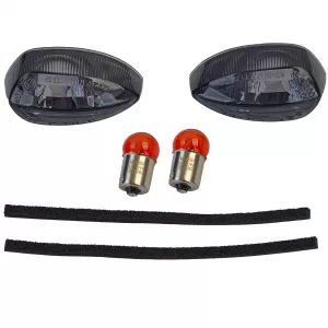 Motorcycle indicator insert smoked tinted incl. bulbs for Yamaha FZ8 / R1 / R6 - ODSF6027108