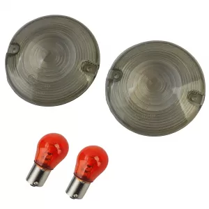 Motorcycle Indicator Lens Tinted Indicator Lenses for Harley Davidson Touring FLH / FLT
